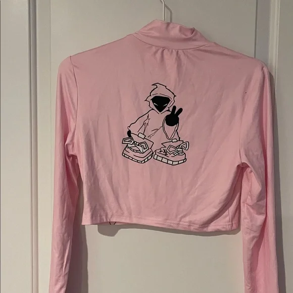 SHEIN Pink Graphic Women's Jacket - Picture 3 of 4